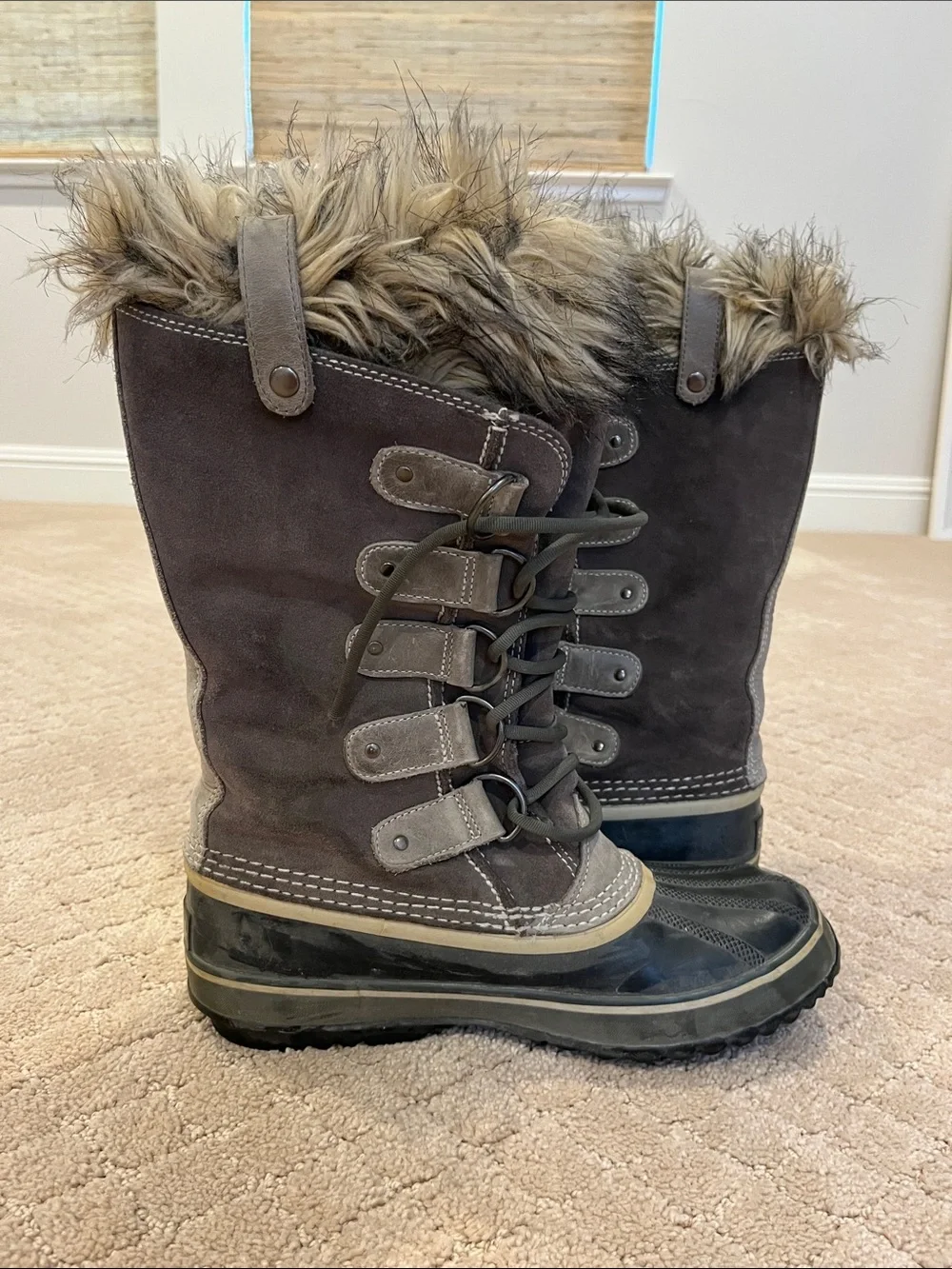 Sorel Faux-Fur Trim Waterproof Winter Boots